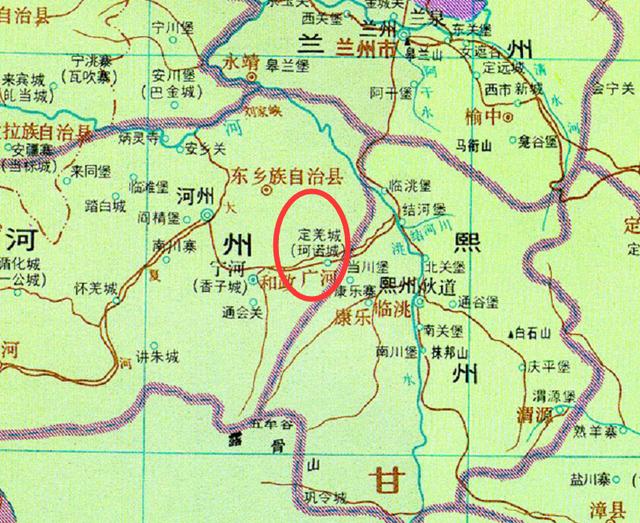 甘肃省广河县，古称大夏、定羌，解放后称广通，因重名改为今名